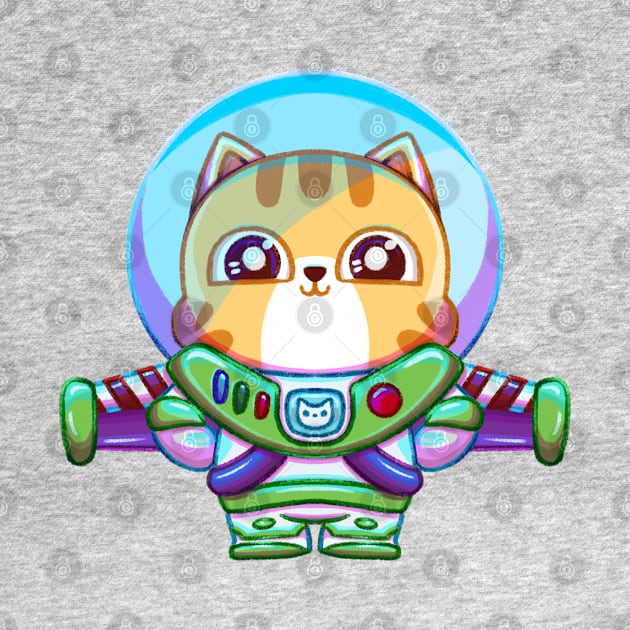 Space Ranger Astronaut Kitty Cat by Sardoodles